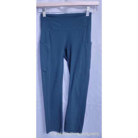 Lululemon 2 Align Cropped Pants 21" Size 2 Oasis Blue* - Picture 1 of 7